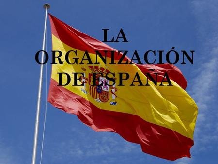LA ORGANIZACIÓN DE ESPAÑA