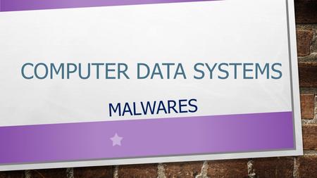 COMPUTER DATA SYSTEMS malwares.