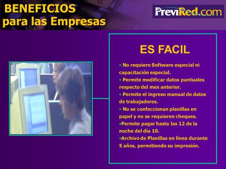 BENEFICIOS para las Empresas ES FACIL