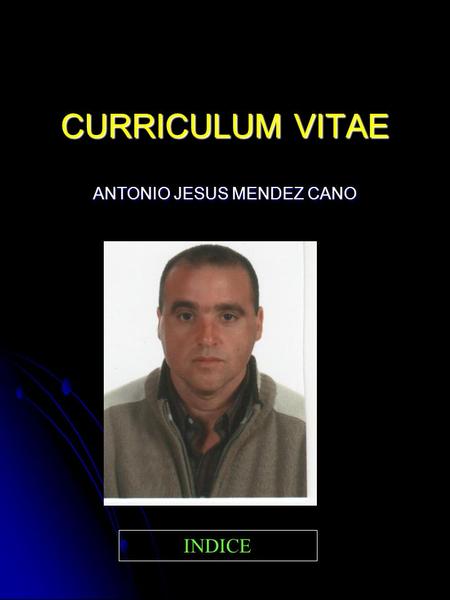 ANTONIO JESUS MENDEZ CANO