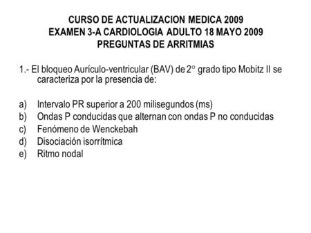 CURSO DE ACTUALIZACION MEDICA 2009