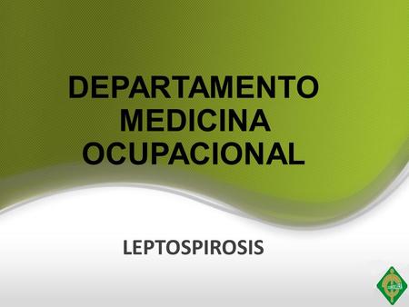 DEPARTAMENTO MEDICINA OCUPACIONAL