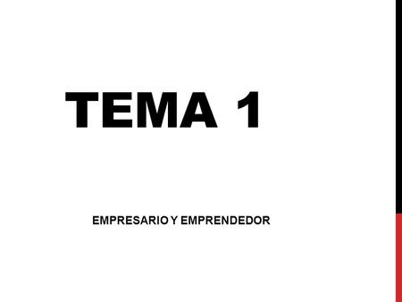 EMPRESARIO Y EMPRENDEDOR