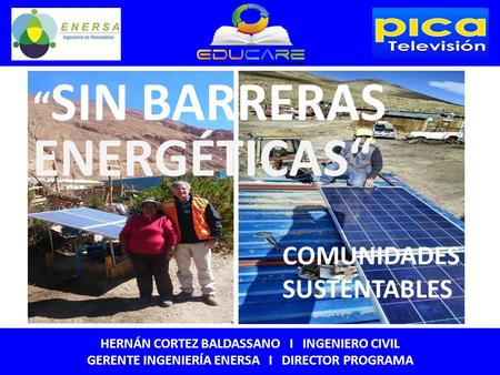 “SIN BARRERAS ENERGÉTICAS“