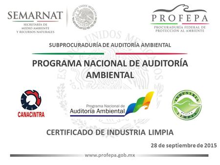 PROGRAMA NACIONAL DE AUDITORÍA AMBIENTAL