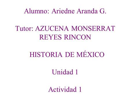 Alumno: Ariedne Aranda G