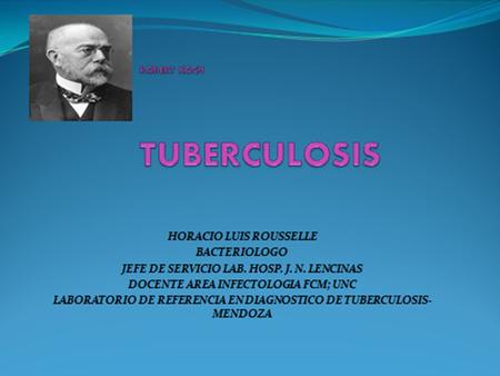 LA OMS ESTIMA QUE EL DESARROLLO DE UN METODO DIAGNOSTICO DE TUBERCULOSIS QUE PROVEA UN 85% DE SENSIBILIDAD Y UN 95% DE ESPECIFICIDAD SOBRE MUESTRAS DE.