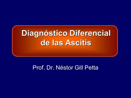 Prof. Dr. Néstor Gill Petta