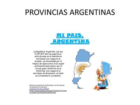 PROVINCIAS ARGENTINAS