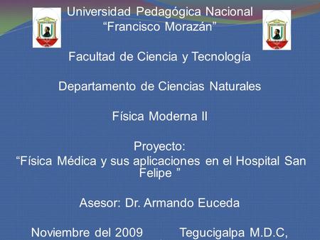 Universidad Pedagógica Nacional “Francisco Morazán”