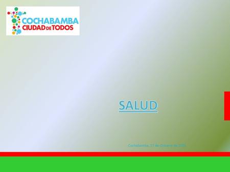 SALUD Cochabamba, 17 de Octubre de 2015.