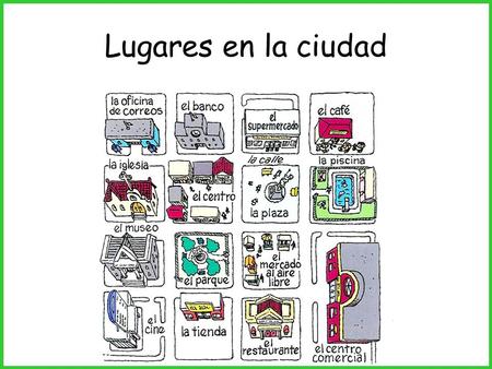 Lugares en la ciudad.