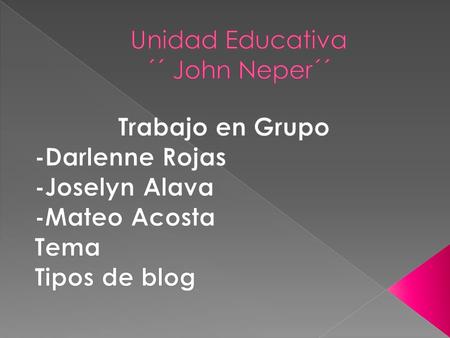  Es un sitio web en el que uno o varios autores publican cronológicamente textos o artículos, apareciendo primero el más reciente, y donde el autor conserva.