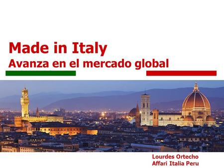 Made in Italy Avanza en el mercado global