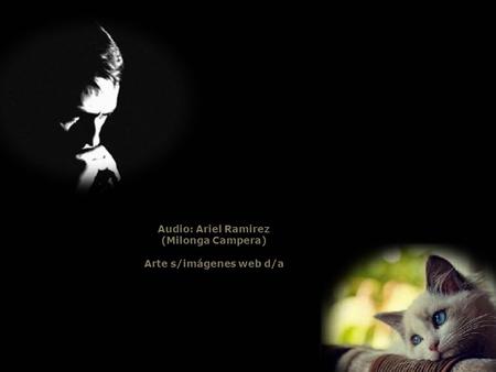 Audio: Ariel Ramirez (Milonga Campera) Arte s/imágenes web d/a.