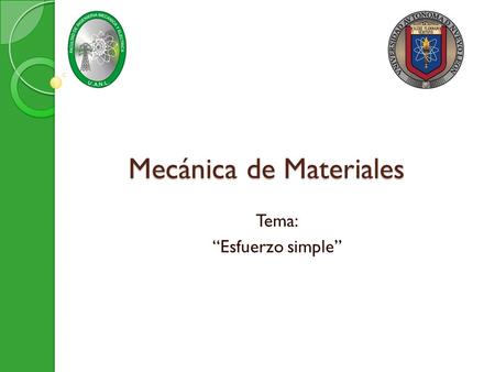 Mecánica de Materiales