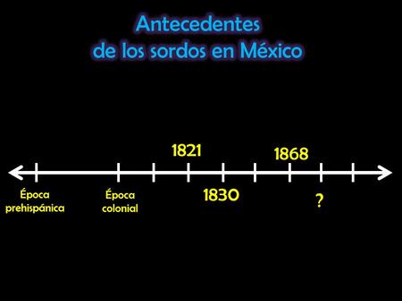 Antecedentes de los sordos en México ?