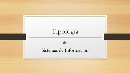 de Sistemas de Información