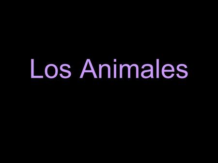 Los Animales.
