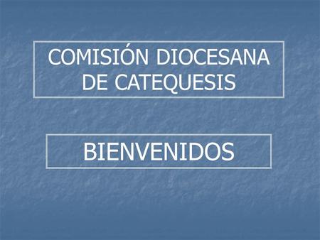 COMISIÓN DIOCESANA DE CATEQUESIS