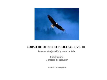 CURSO DE DERECHO PROCESAL CIVIL III
