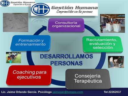 Lic. Jaime Orlando García. Tel 22262037