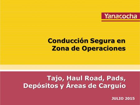 Conducción Segura en Zona de Operaciones