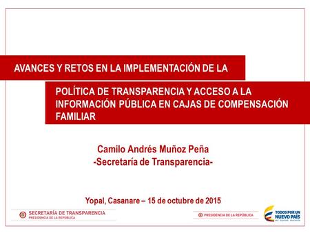 Camilo Andrés Muñoz Peña -Secretaría de Transparencia-