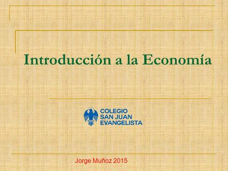 Introducción a la Economía