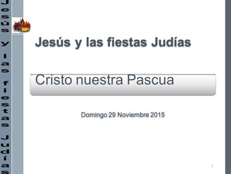 Cristo nuestra Pascua Jesús y las fiestas Judías