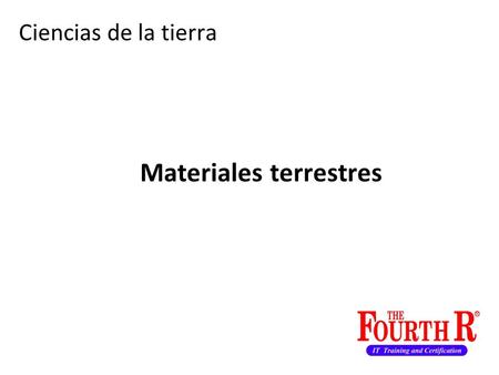 Materiales terrestres