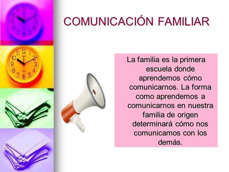 COMUNICACIÓN FAMILIAR