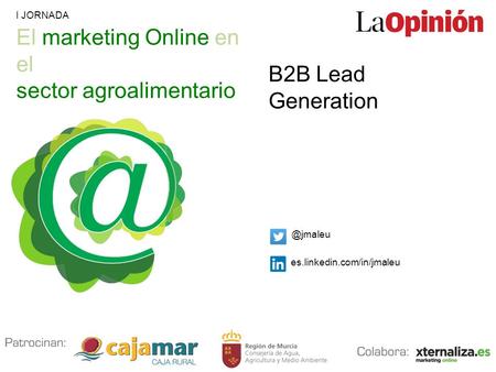 El marketing Online en el sector agroalimentario B2B Lead Generation