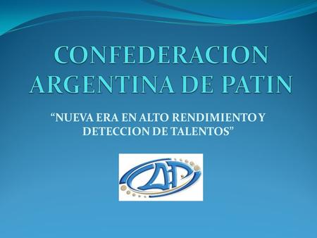 CONFEDERACION ARGENTINA DE PATIN