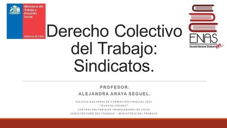 Derecho Colectivo del Trabajo: Sindicatos.