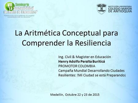 La Aritmética Conceptual para Comprender la Resiliencia