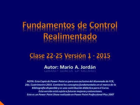 Fundamentos de Control