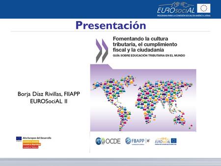 Borja Díaz Rivillas, FIIAPP EUROSociAL II Presentación.