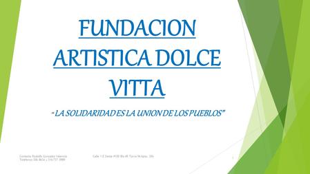 FUNDACION ARTISTICA DOLCE VITTA