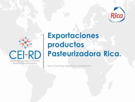 Exportaciones productos Pasteurizadora Rica.