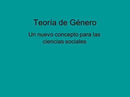 Un nuevo concepto para las ciencias sociales