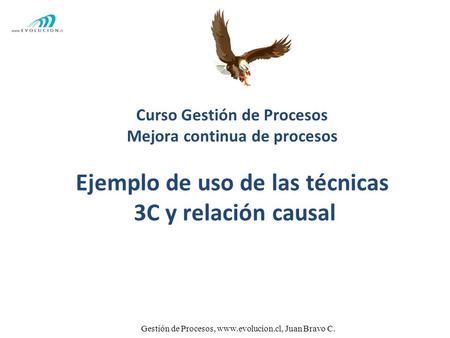 2013 Ejemplo de uso de las técnicas 3C y relación causal