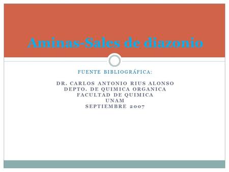 Aminas-Sales de diazonio