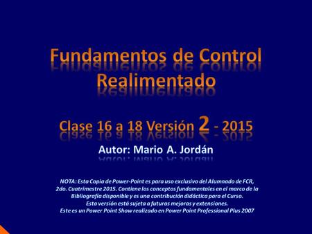 Fundamentos de Control