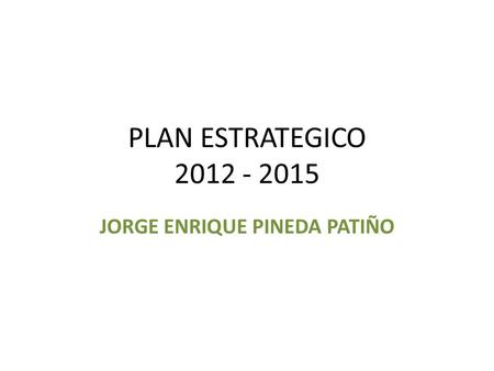 JORGE ENRIQUE PINEDA PATIÑO