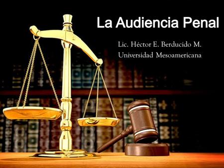 Lic. Héctor E. Berducido M. Universidad Mesoamericana.