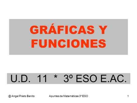 Apuntes de Matemáticas 3º ESO