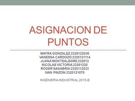 INGENIERIA INDUSTRIAL 2015-B