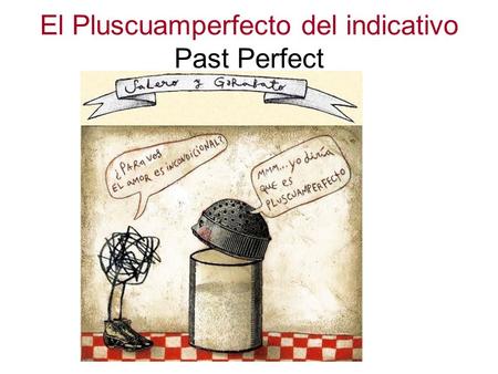El Pluscuamperfecto del indicativo Past Perfect