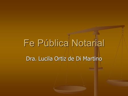 Dra. Lucila Ortiz de Di Martino